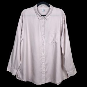 Old Navy Button Front Relaxed Tunic Blouse